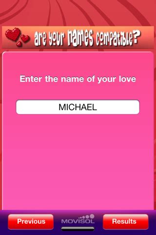 Are your names compatible?: love affinity calculator iPhone App