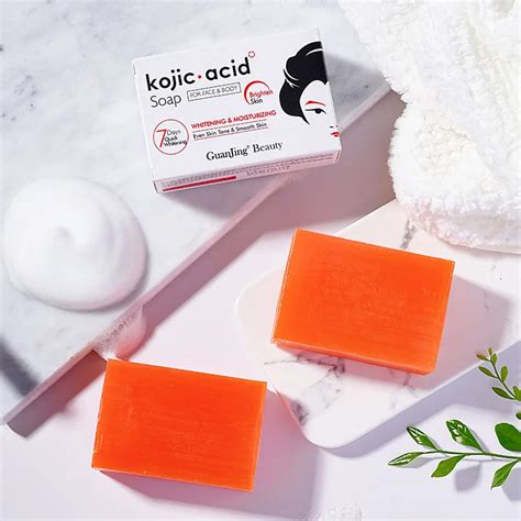 Guanjing Kojic Acid Soap For Face And Body Cleansing Hydrating