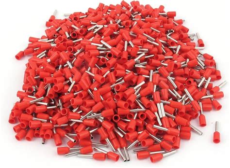 Amazon IIVVERR 1000 Pcs Crimp Cord End Terminal Insulated Bootlace