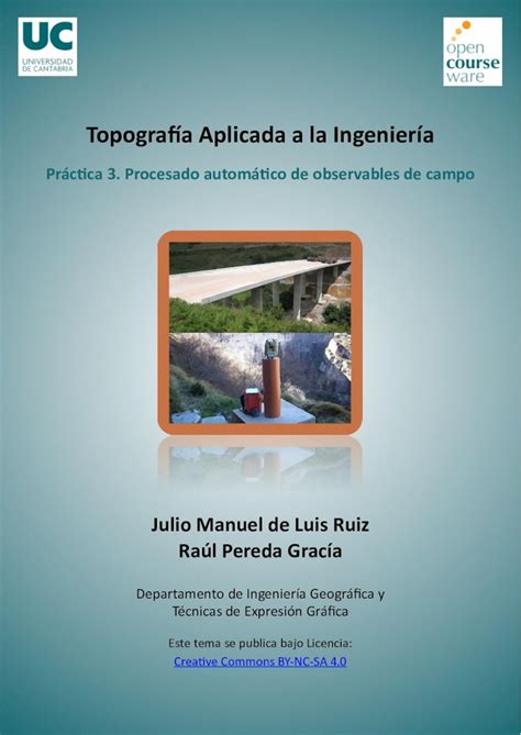 PDF Topografía Aplicada a la Ingeniería Práctica 3 Procesado