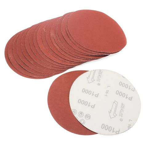 20Pcs 1000 Grit 6 Inch Sander Discs Set 150mm Flocking Sanding Paper