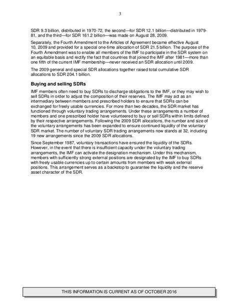 FACTSHEET - IMF SDR - Special Drawing Rights