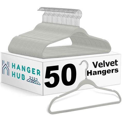 Hanger Hub Premium Velvet Hangers Non Slip Space Saving Clothes