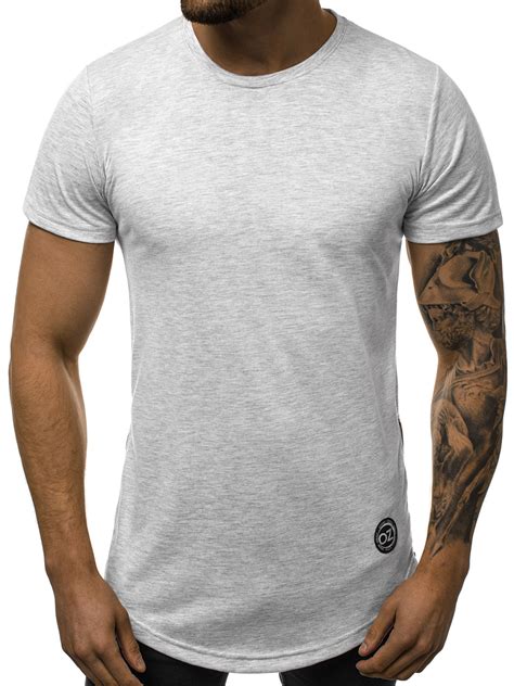 Camiseta De Hombre Gris Clara Ozonee O1255 Ozonee