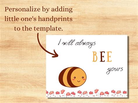 Bee Handprint Craft Bee Art Daycare Craft Baby Keepsake - Etsy