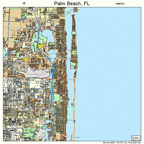 Palm Beach Florida Street Map 1254025