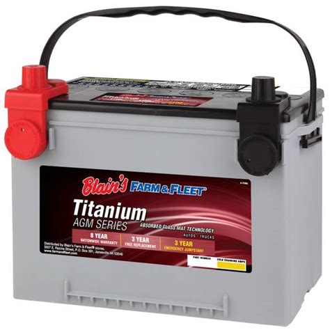 Blain S Farm Fleet Titanium Agm Auto Battery Dtagms Blain S