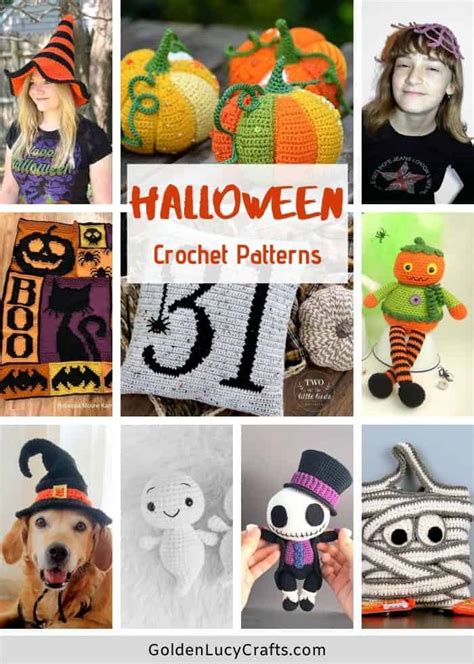 Halloween Crochet Patterns on Etsy - GoldenLucyCrafts