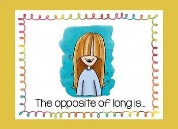 Early Opposites Adjectives By Daisy Speech And Language TPT