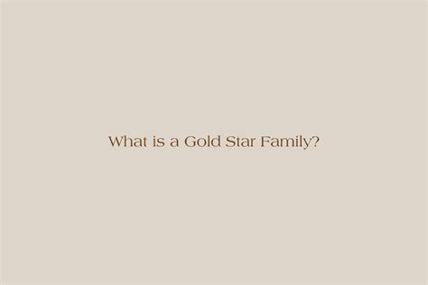 What is a Gold Star Family? – The Dainty Forces Co.