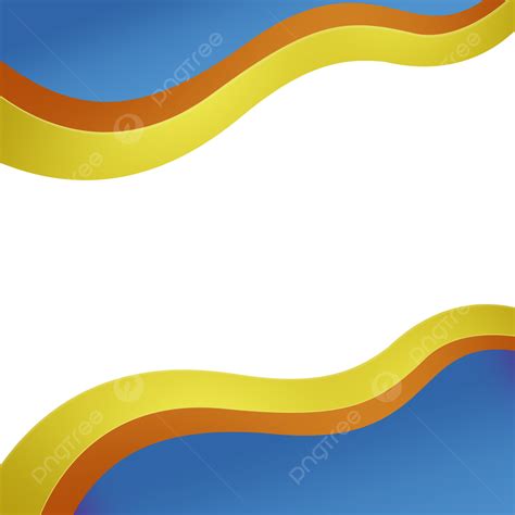 Forma De Onda Azul Amarillo PNG Ola Forma Azul PNG Y PSD Para