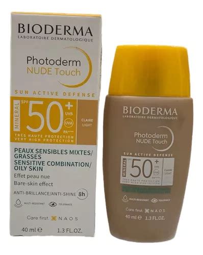 Bioderma Photoderm Nude Touch Spf 50 Tinte Claro 40ml Envío gratis