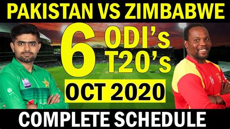 Pakistan Vs Zimbabwe Complete Schedule Zimbabwe Tour To Pakistan