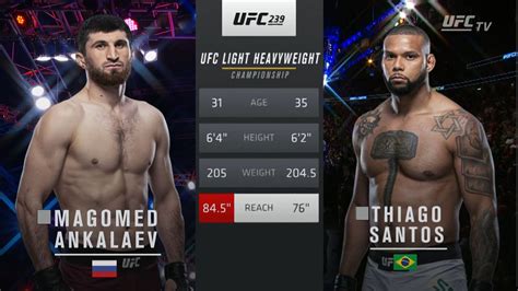 UFC Vegas 50 Тиаго Сантос против Магомед Анкалаев Thiago Santos vs