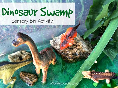 Dinosaur Swamp Sensory Bin Activity Mommys Bundle