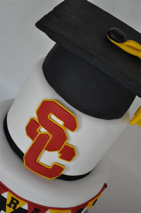 Usc Grad Cake Blue Cupcake