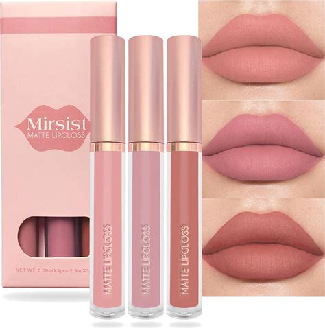 Nude Matte Lipstick Set Lip Gloss Sets Liquid Lipsticks Long Lasting