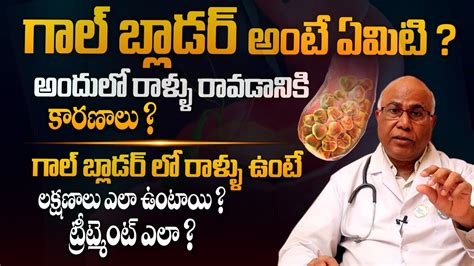 ఈ లక్షణాలు ఉంటే మీకు పిత్తాశయంలో రాళ్ళు ఉన్నట్టే Dr Cl Venkat Rao About Gallbladder Stones