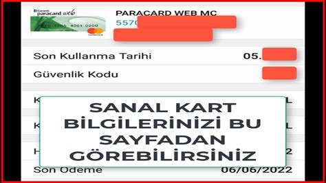 Garanti Kart Numarası Öğrenme Sanal Kart Bonus Diji Kredi Kartı