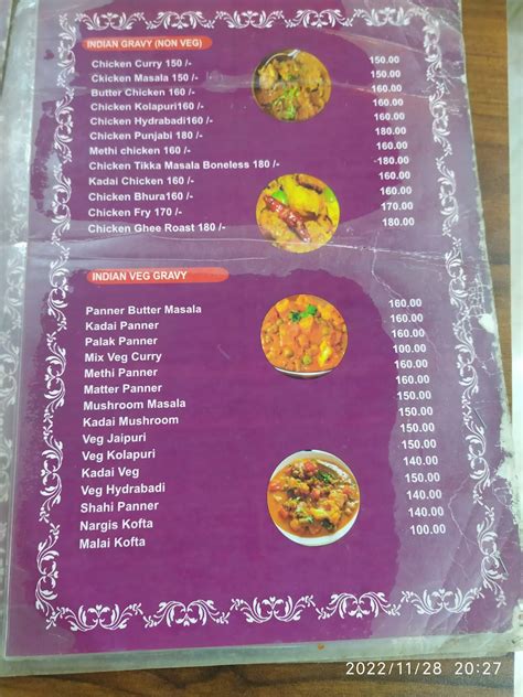 Menu At Raj Cafe And Restaurant Bengaluru