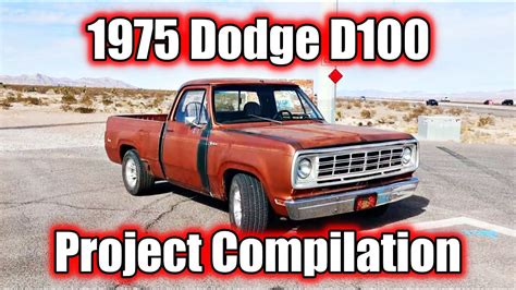 1975 Dodge D100 Hot Rod Shop Truck Compilation Youtube