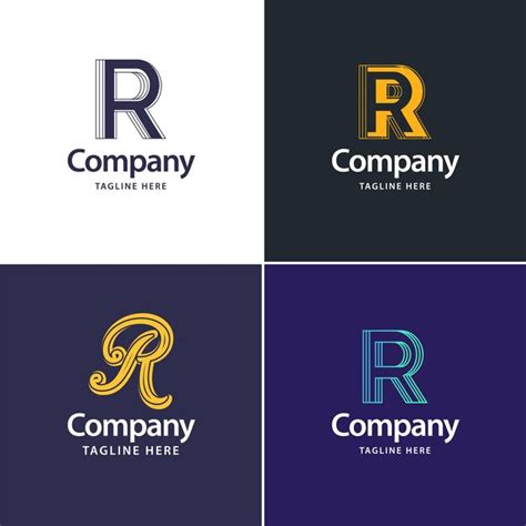 Lettre R Big Logo Pack Design Cr Ation De Logos Modernes Et Cr Atifs