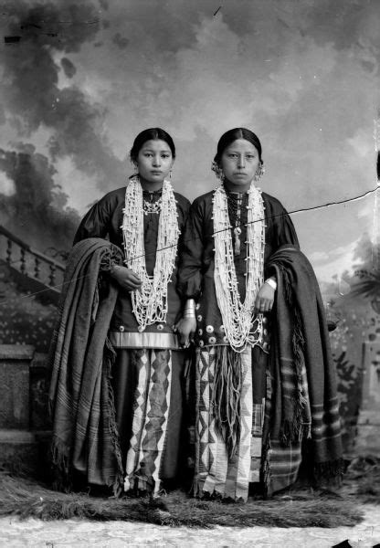 Two Young Ho-Chunk Women | Photograph | Wisconsin Historical Society