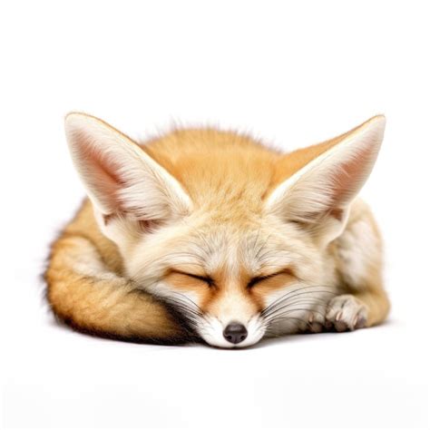 Premium AI Image | Sleeping Fennec Fox