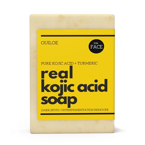 Turmeric Kojic Acid Whitening Soap Brightening And Dark Spot Removal For Acne Scars Smooth Skin