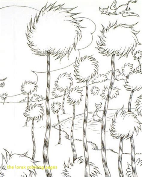 Dr Seuss Lorax Coloring Page