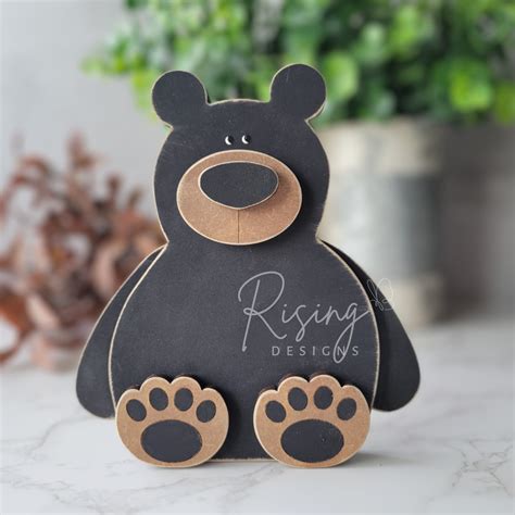 Wood Craft Kit Bear Shelf Sitter Teddy Polar Black Grizzly Bear