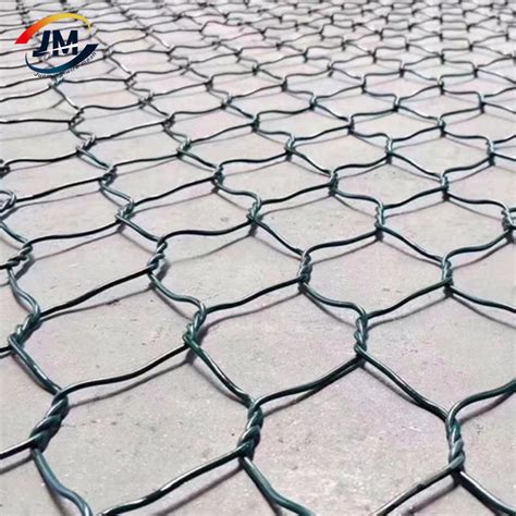 Pvc Coated Galvanized Galfan Woven Hexagonal Gabion Basket And Mattress