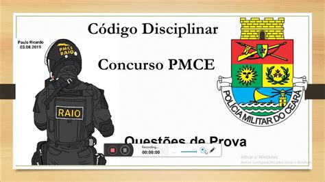 Revisão De Código Disciplinar Concurso Para A Pmce Youtube