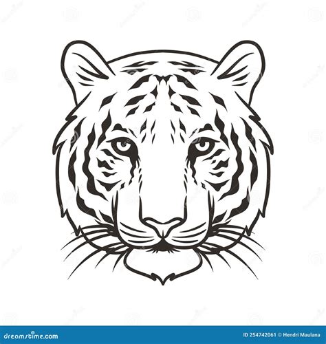 Tiger Head Vector Illustration Graphic Mascot Stock Vector