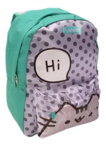 Pusheen The Cat Mochila Estilo Packpack Polka Dots Gatita Mercadolibre