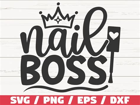 Nail Boss SVG Nail Tech SVG Cut File Cricut Clip Art