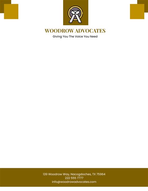 Free Advocate Letterhead Templates Editable And Printable