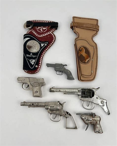 Collection Of Cap Gun Parts And Holsters Auction