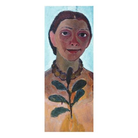 Paula Modersohn Becker Selbstbildnis Glasbild Im Hochformat