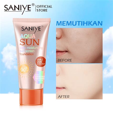 SANIYE Sunscreen SPF90 PA Sunblock Face Cream Travel Set Whitening