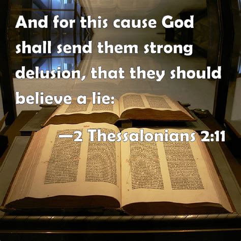 Thessalonians And For This Cause God Shall Send Them Strong