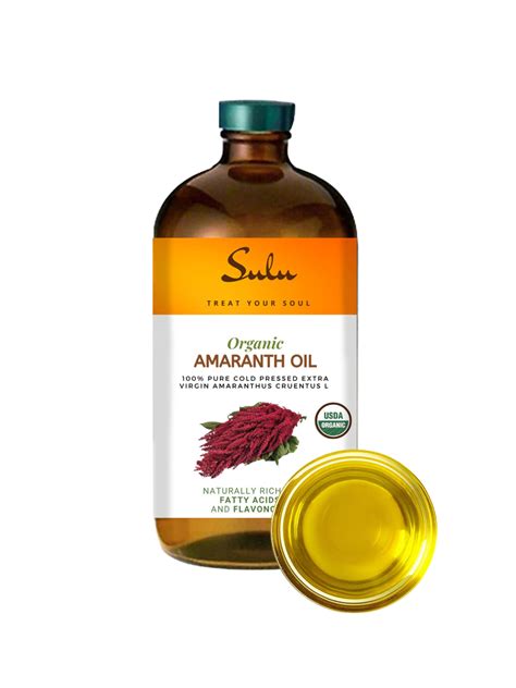 Amaranth Oil Usda Organic Cold Pressed Unrefined Virgin 16 Fl Oz