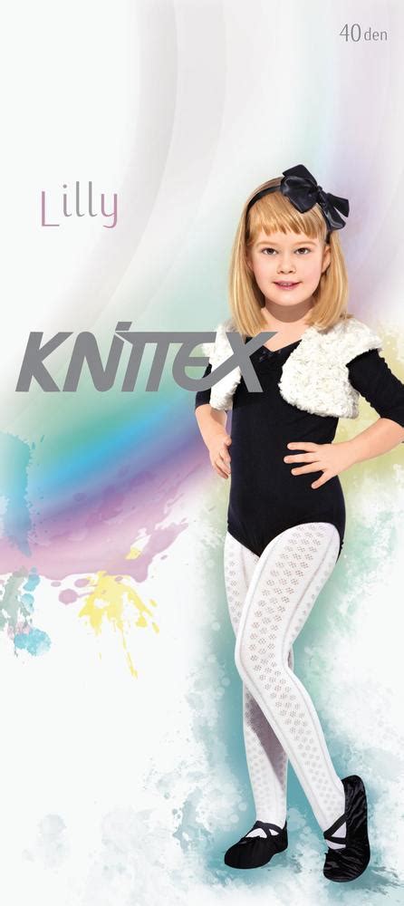 KNITTEX Dr1301 wzorzyste rajstopy dziewczęce lilly 40 den