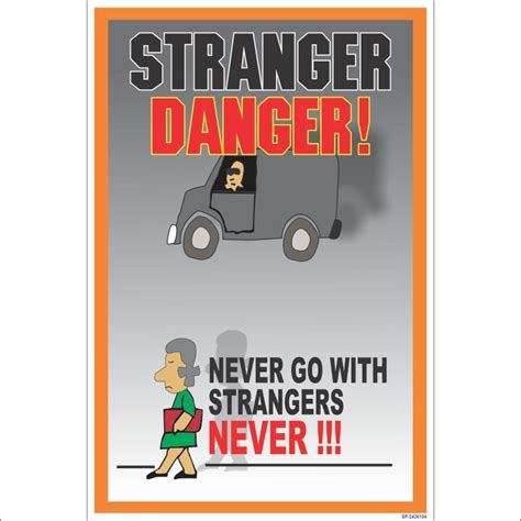 Stranger Danger Poster - Fire and Safety House