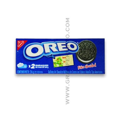 Estuche Navide O Paquete Galleta Chocolate Tubo C U Oreo Gran