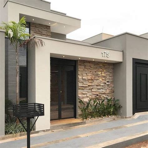 Fachada De Muro Simples E Moderno - Fachada de muro moderno 43 modelos de fachadas baratas e modernas – Artofit