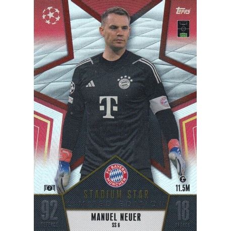 Offer Soccer Cards Manuel Neuer Bayern München Stadium Star Limited