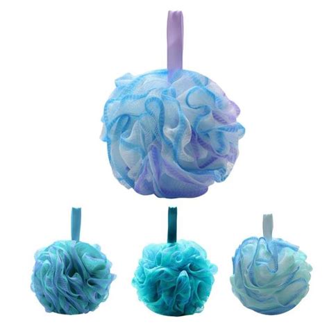 Shower Loofah Cleaning Loofahs Body Scrubber Soft Mesh Shower Puff Bath