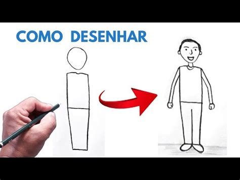 Como Desenhar Uma Pessoa F Cil Passo A Passo How To Draw An Easy Person