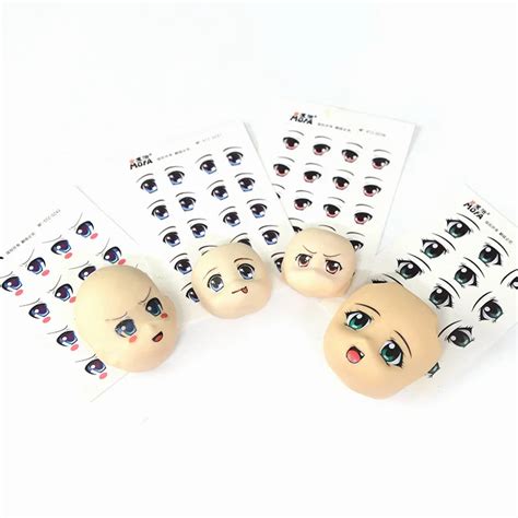 Ccinee 72pcs Mini Water Stickers Eyes Used For Diy Doll Accessories